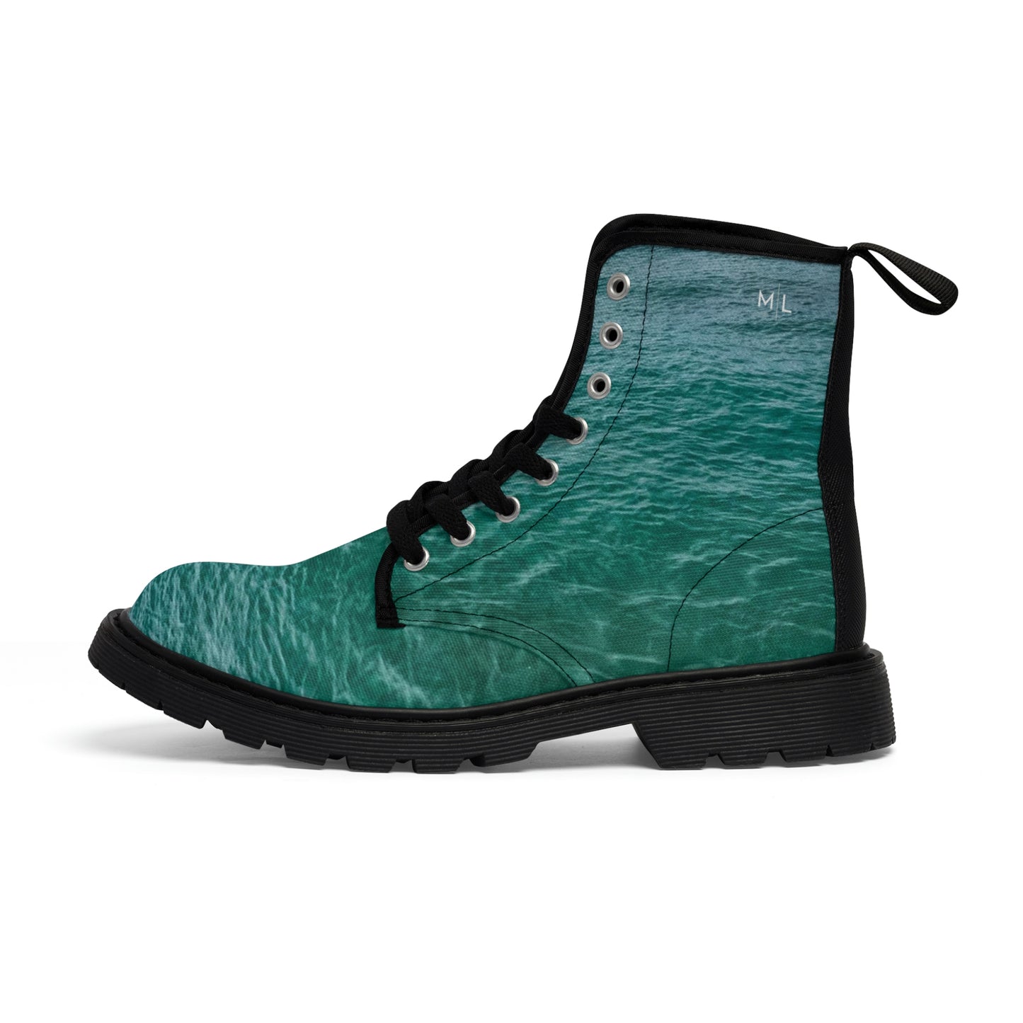 Caribbean Blue Women's Canvas Boots