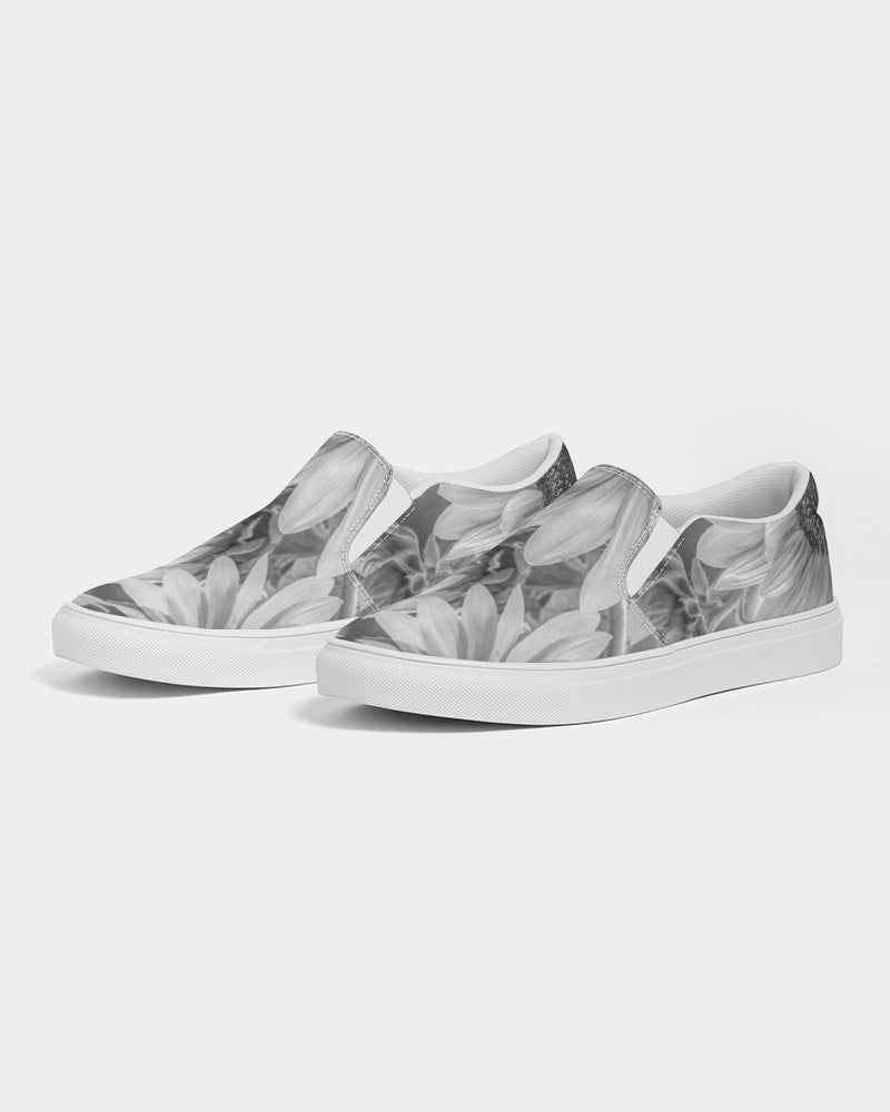Monochrome Sunflower Slip-On Canvas Shoe