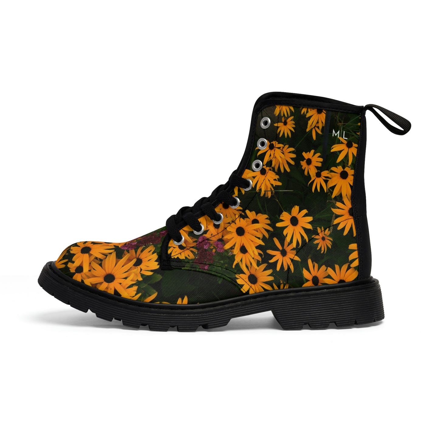Spring Flowers Women's Canvas Art Boots