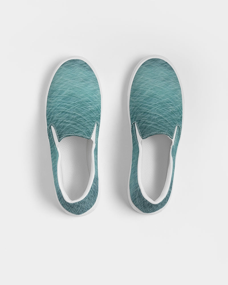 Lake Michigan Blue Women's Slip-On Canvas Shoe