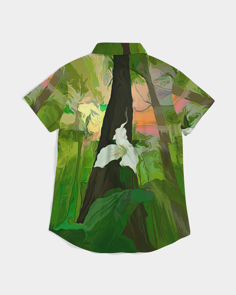 Trillium & the Tree Women's Short Sleeve Button Up