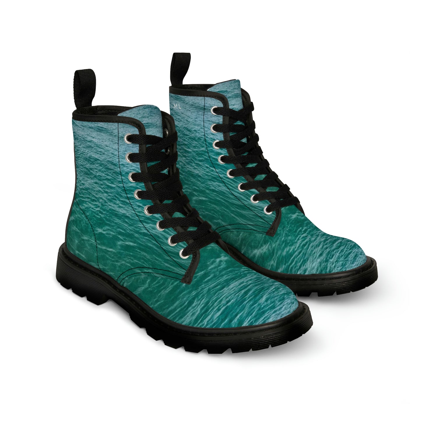 Caribbean Blue Women's Canvas Boots