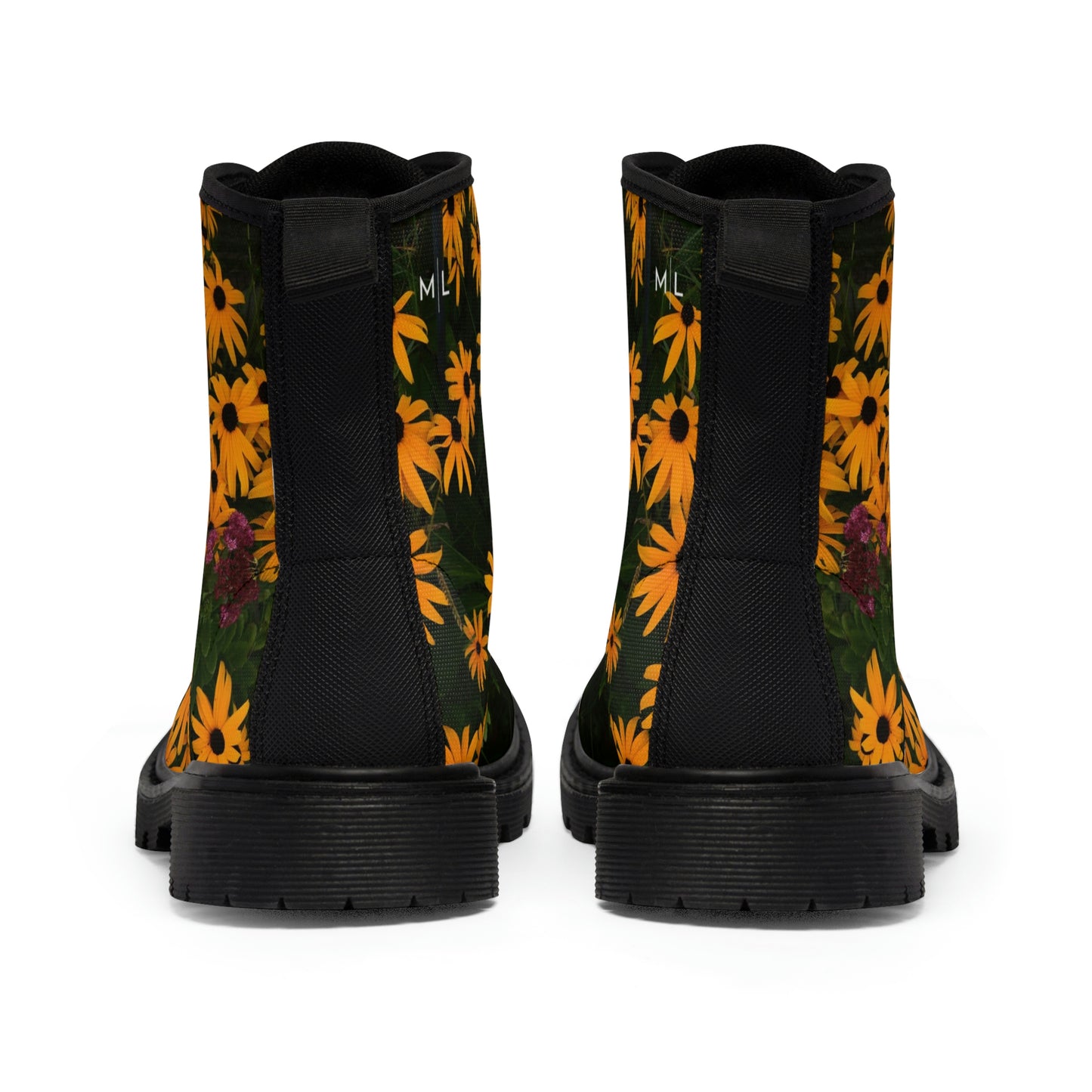 Spring Flowers Women's Canvas Art Boots