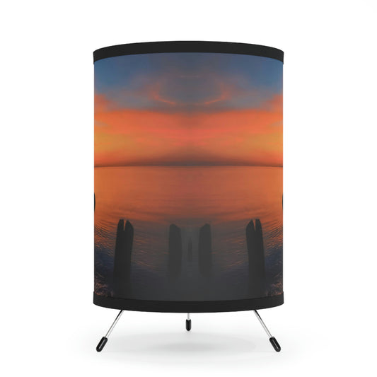 Good Harbor Gold Tripod Art Lamp