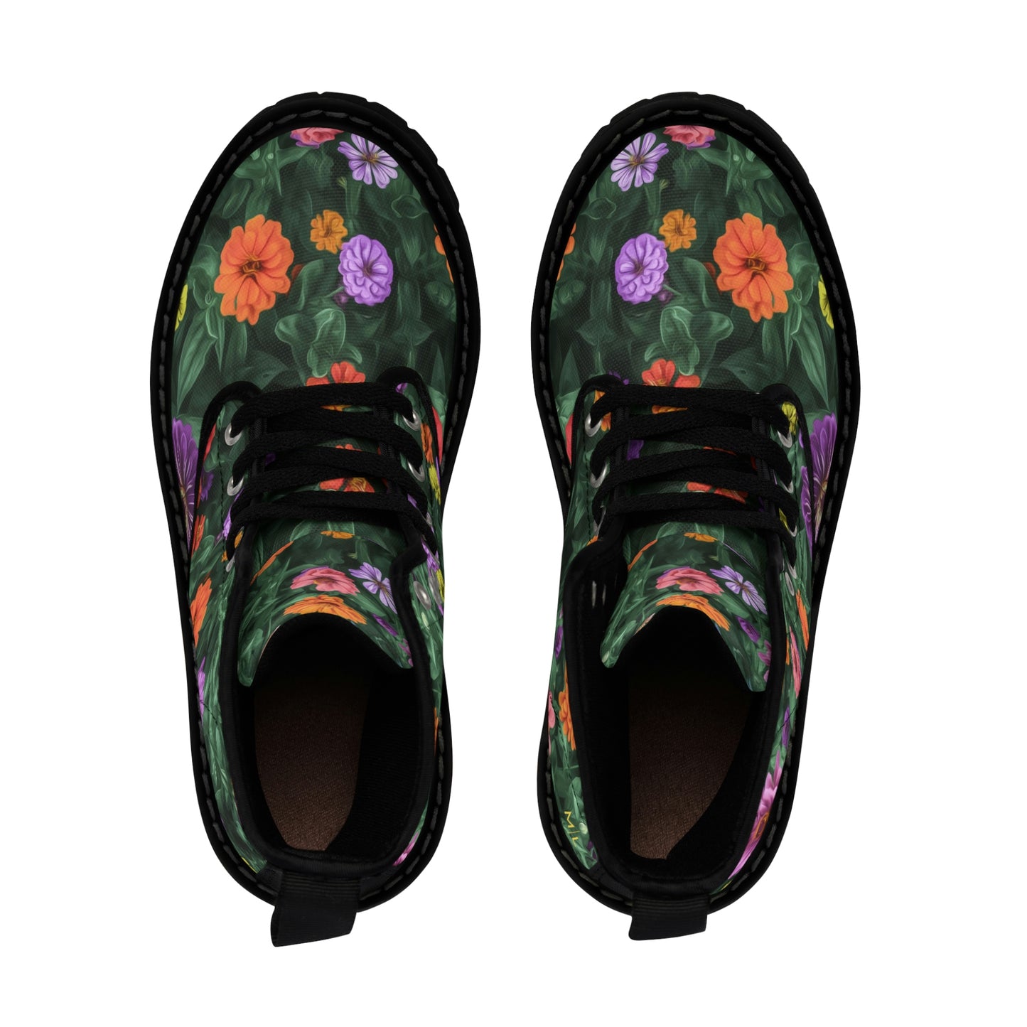 Flower Garden Women's Canvas Art Boots
