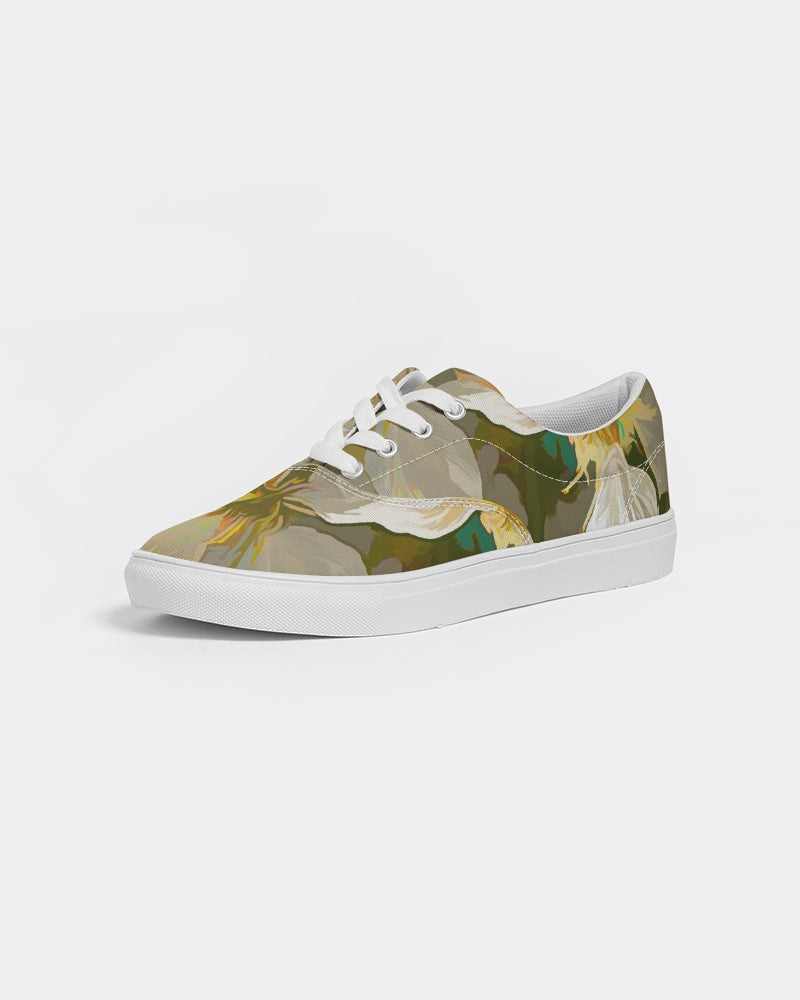 Cherry Blossom Women's Lace Up Canvas Shoe