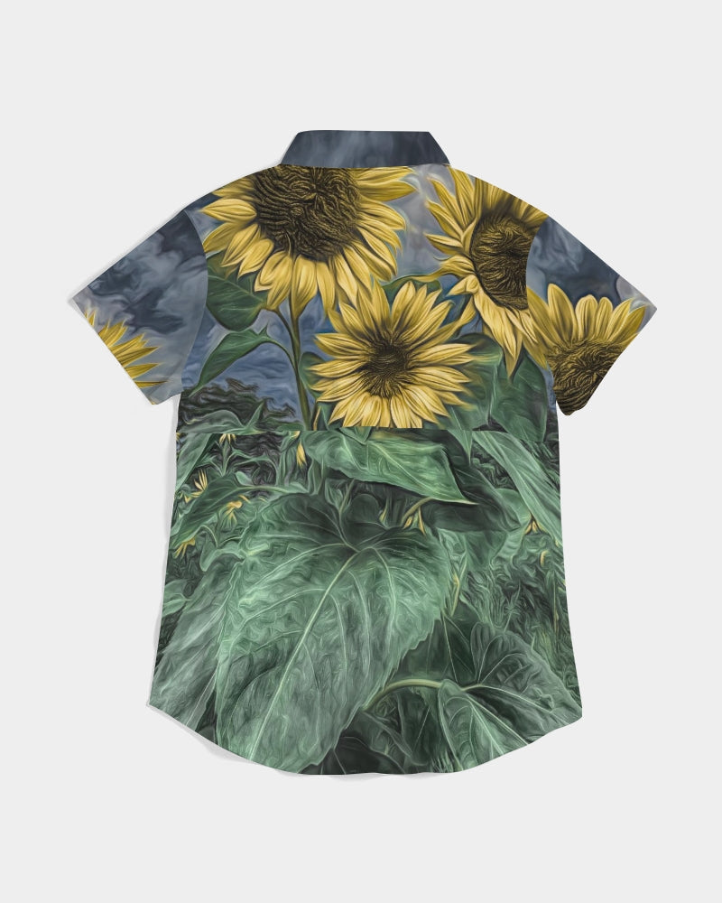 Three Sisters Women's Short Sleeve Button Up