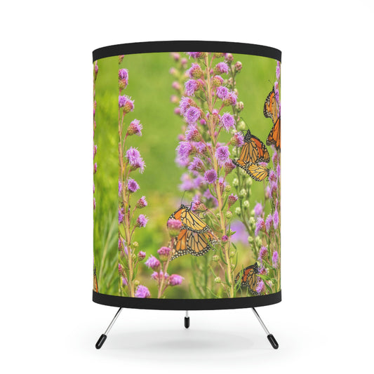 Butterfly Paradise Tripod Art Lamp