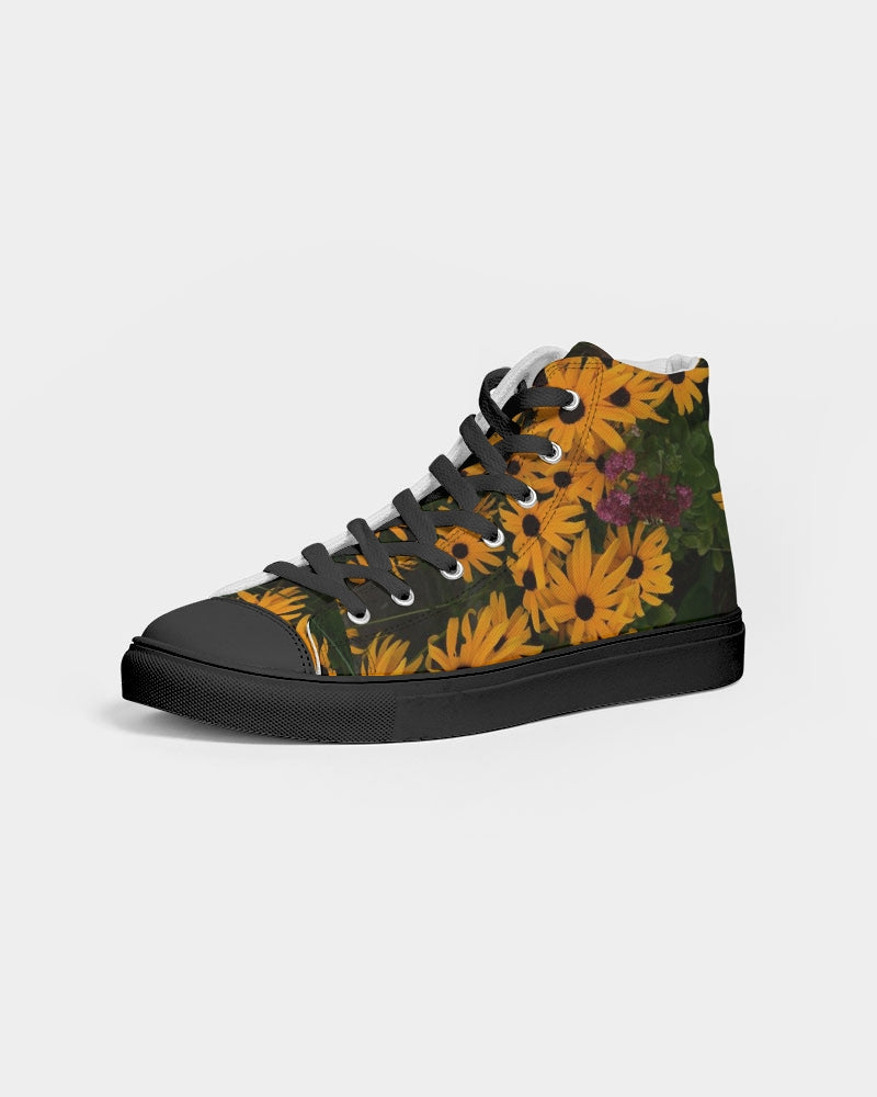 Flower Pattern Women's Hightop Canvas Shoe