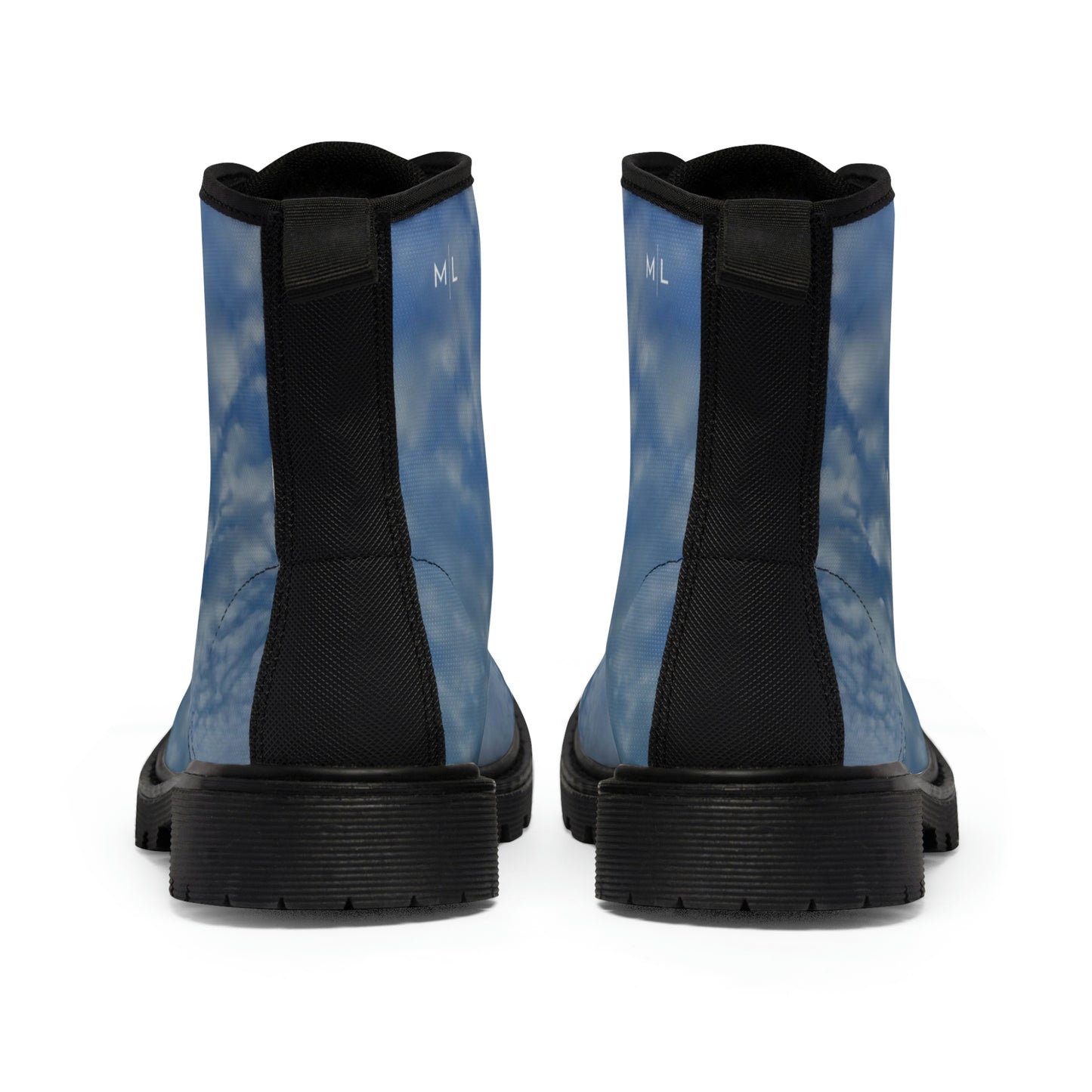 White CloudsWomen's Canvas Art Boots