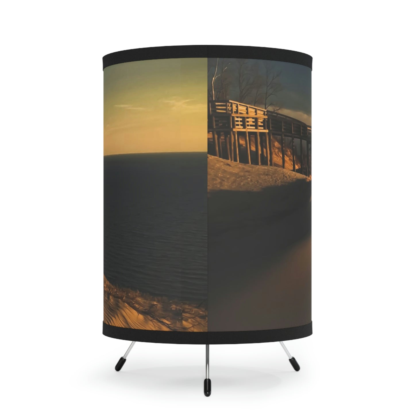 Sleeping Bear Lookout Tripod Art Lamp