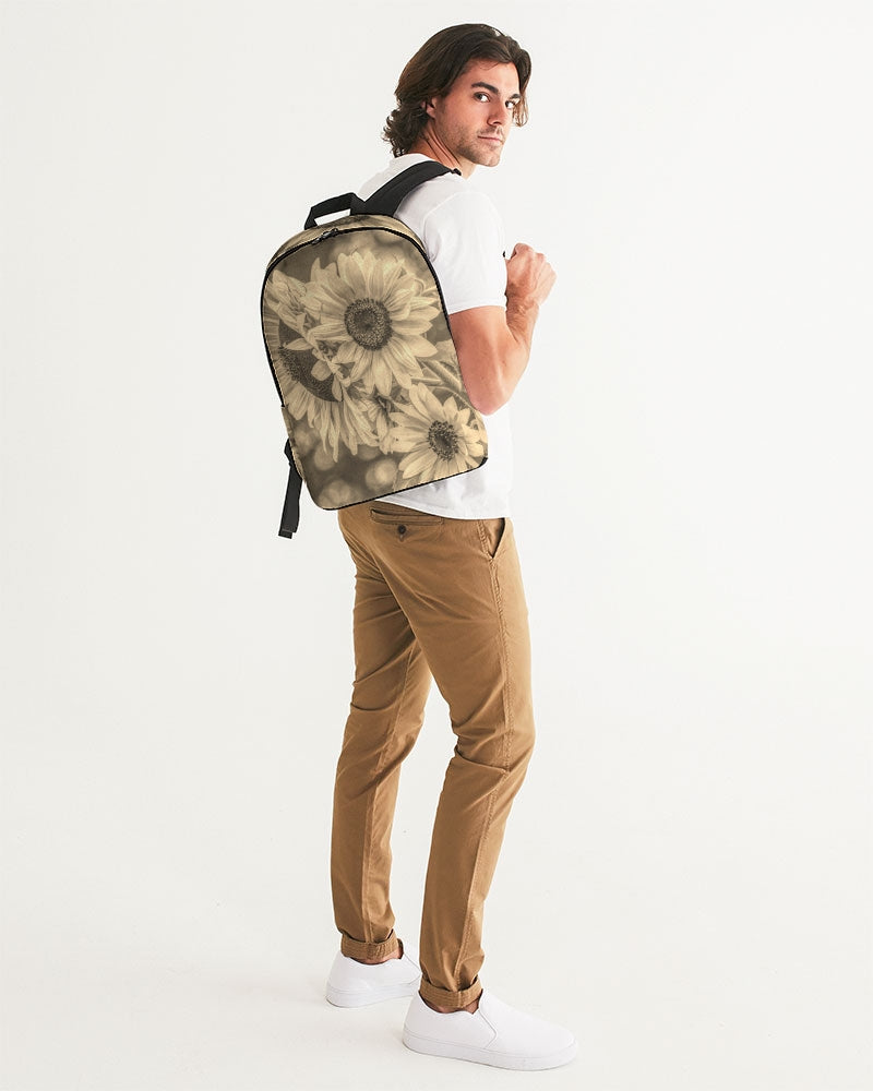 Sunflower Serenity Large Backpack
