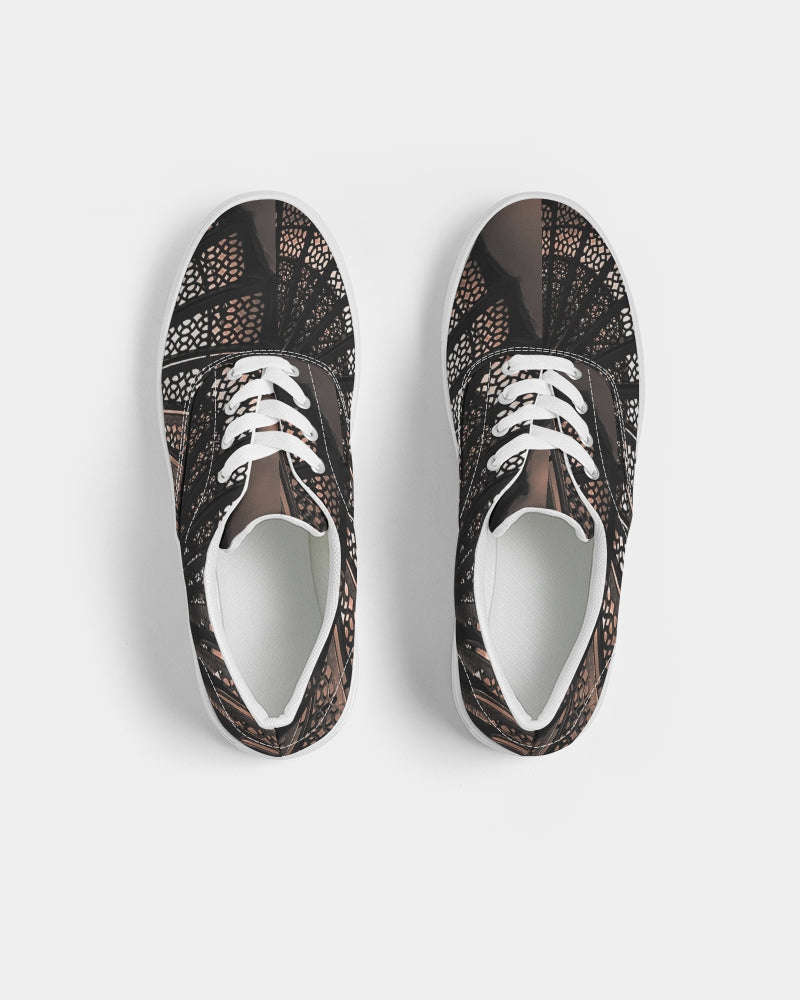 Lighthouse Fibonacci Women's Lace Up Canvas Shoe