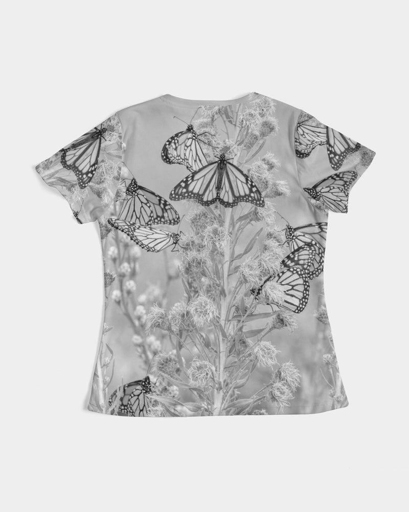 Black White Butterfly Women's Tee