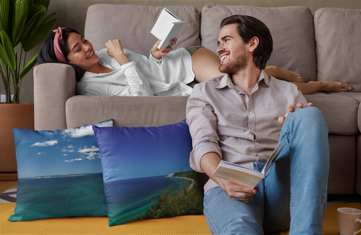 Empire Overlook Premium Art Pillow