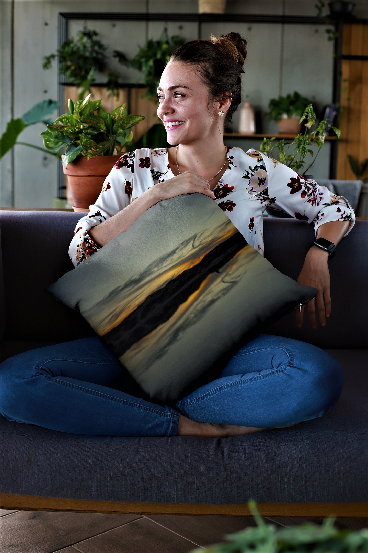 Moment of Reflection Premium Art Pillow