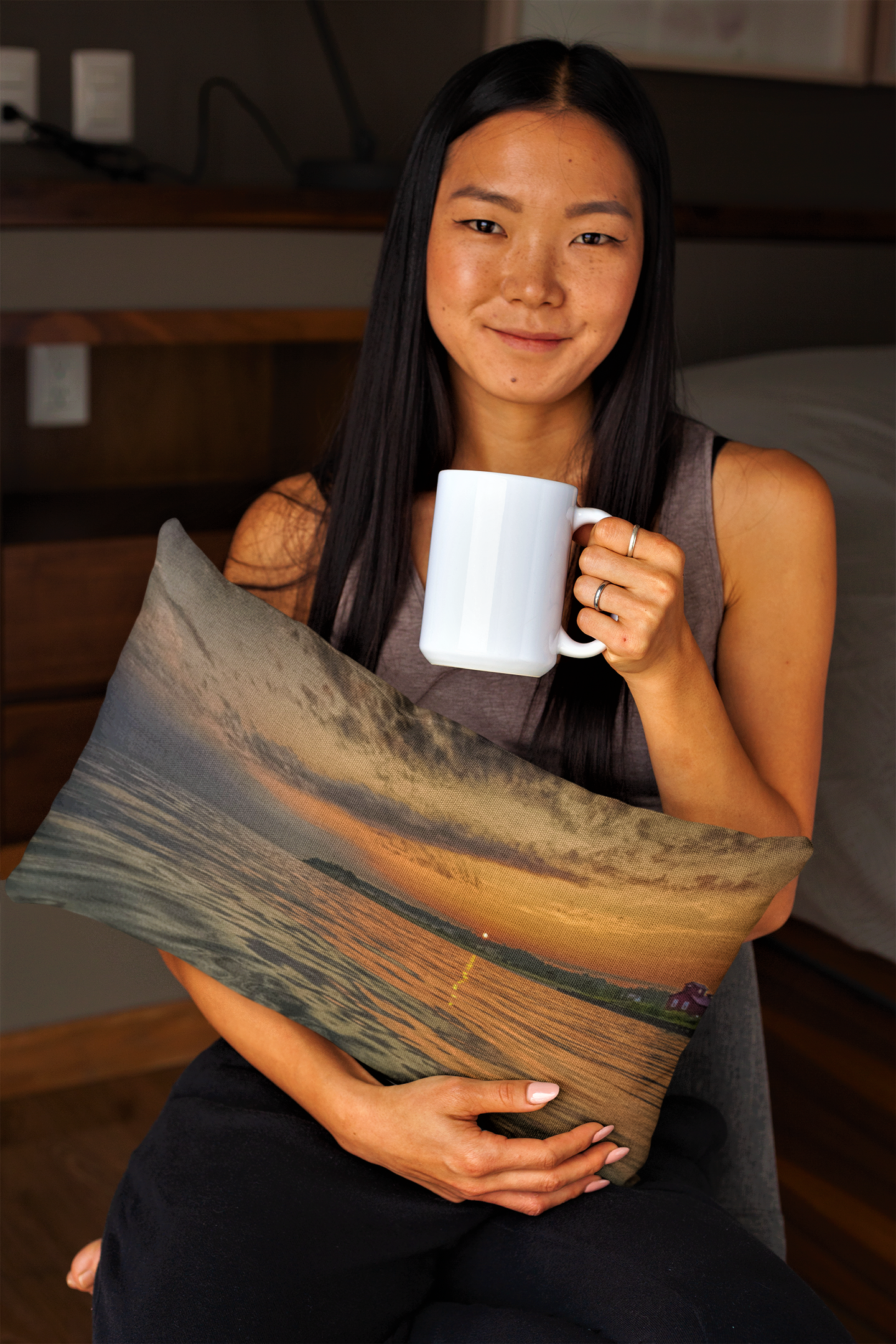 Sunset Point Premium Art Pillow