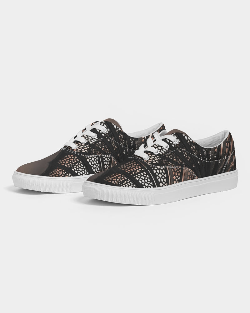 Lighthouse Fibonacci Women's Lace Up Canvas Shoe