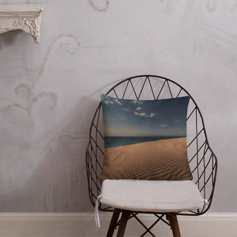Wavy Dune Premium Art Pillow