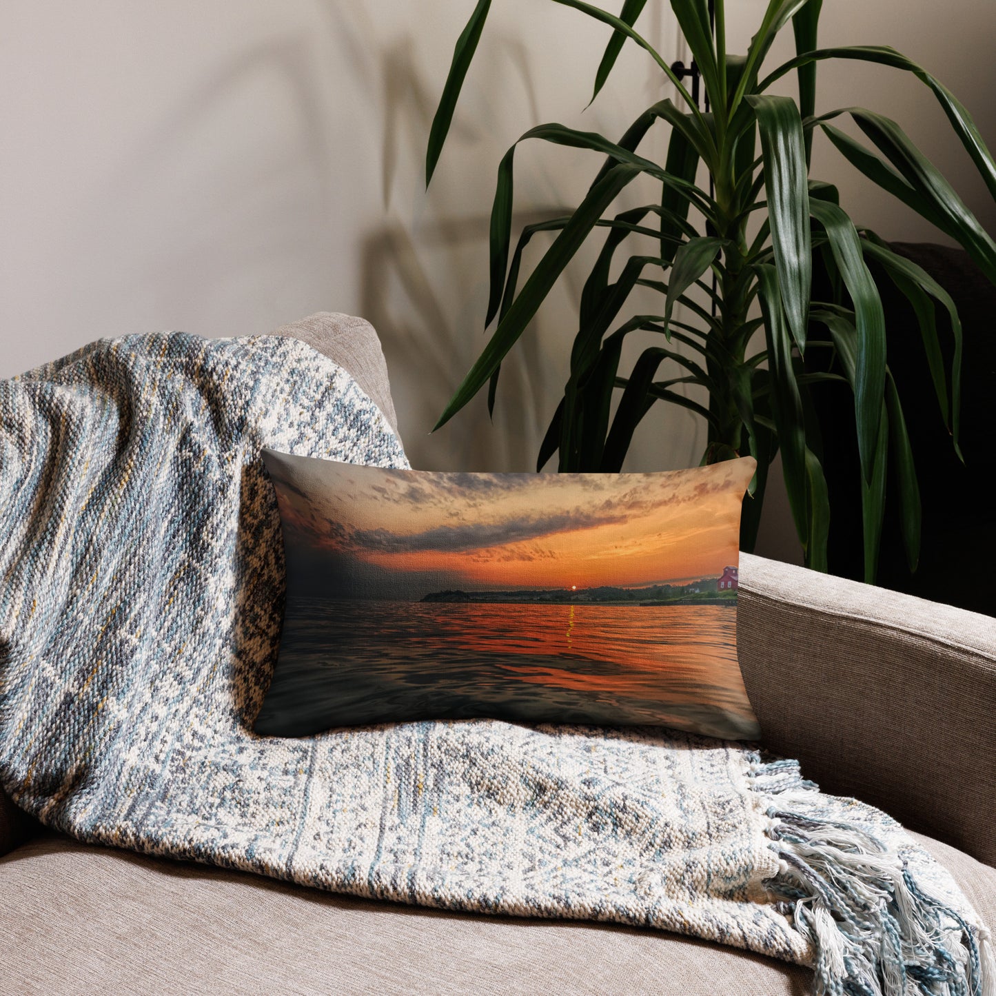 Sunset Point Premium Art Pillow