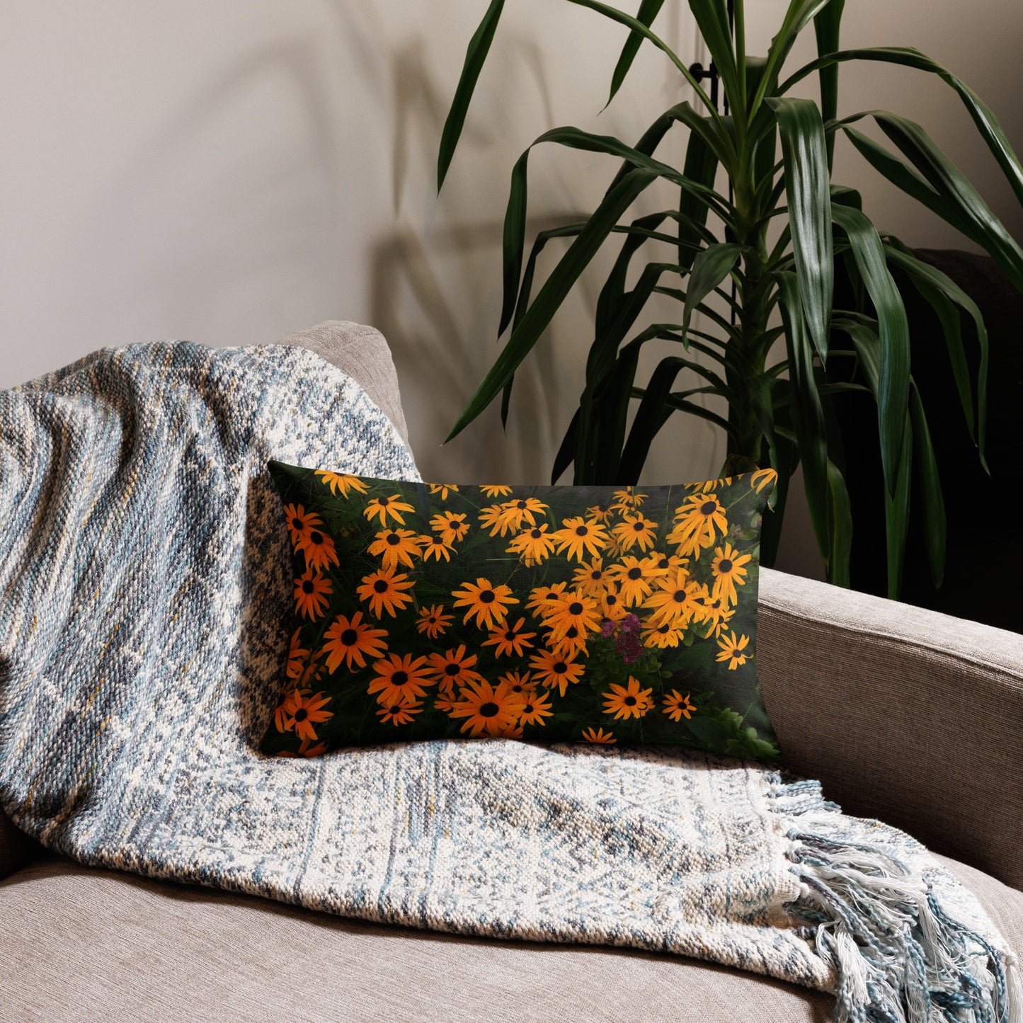 Spring Flowers Premium Art Pillow