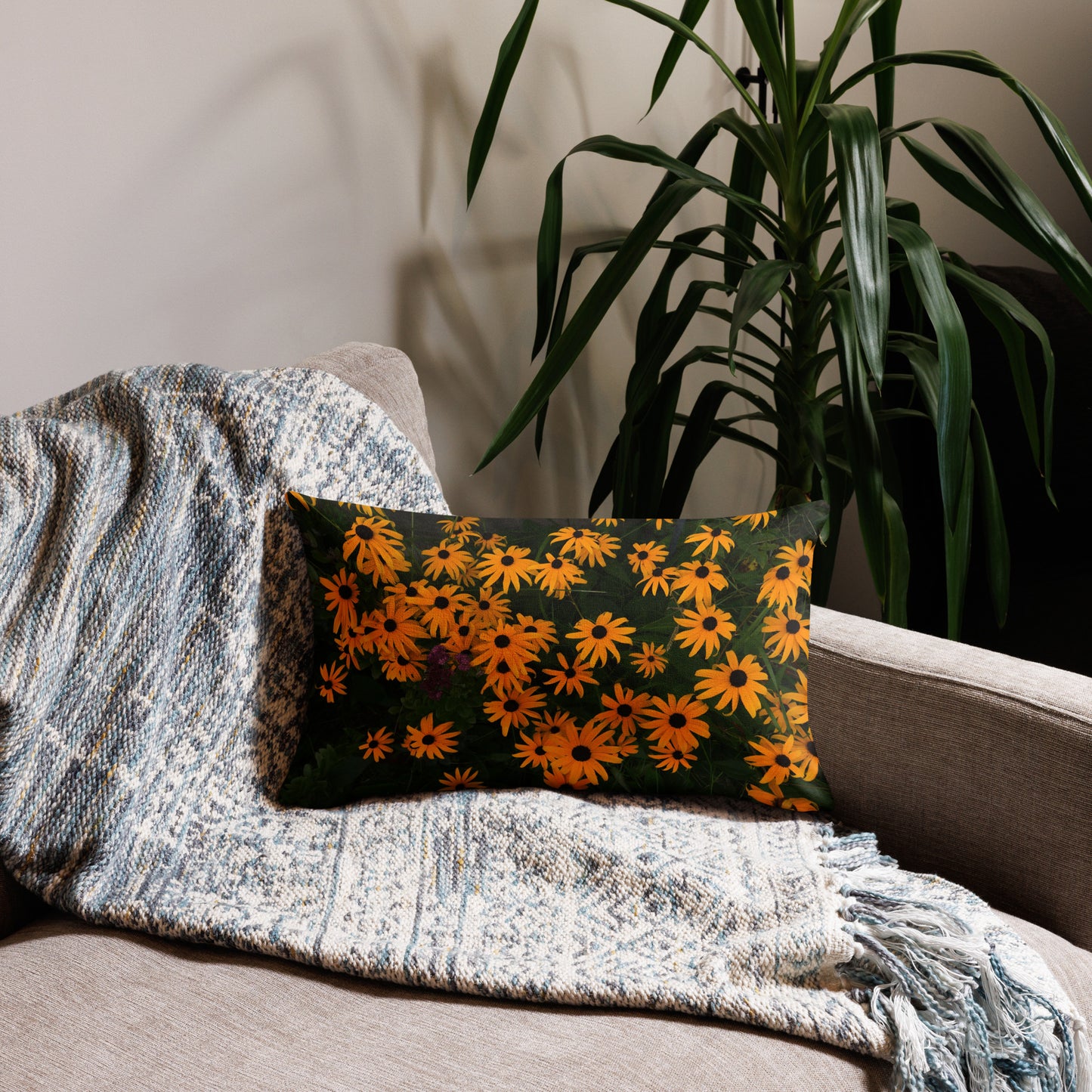 Spring Flowers Premium Art Pillow