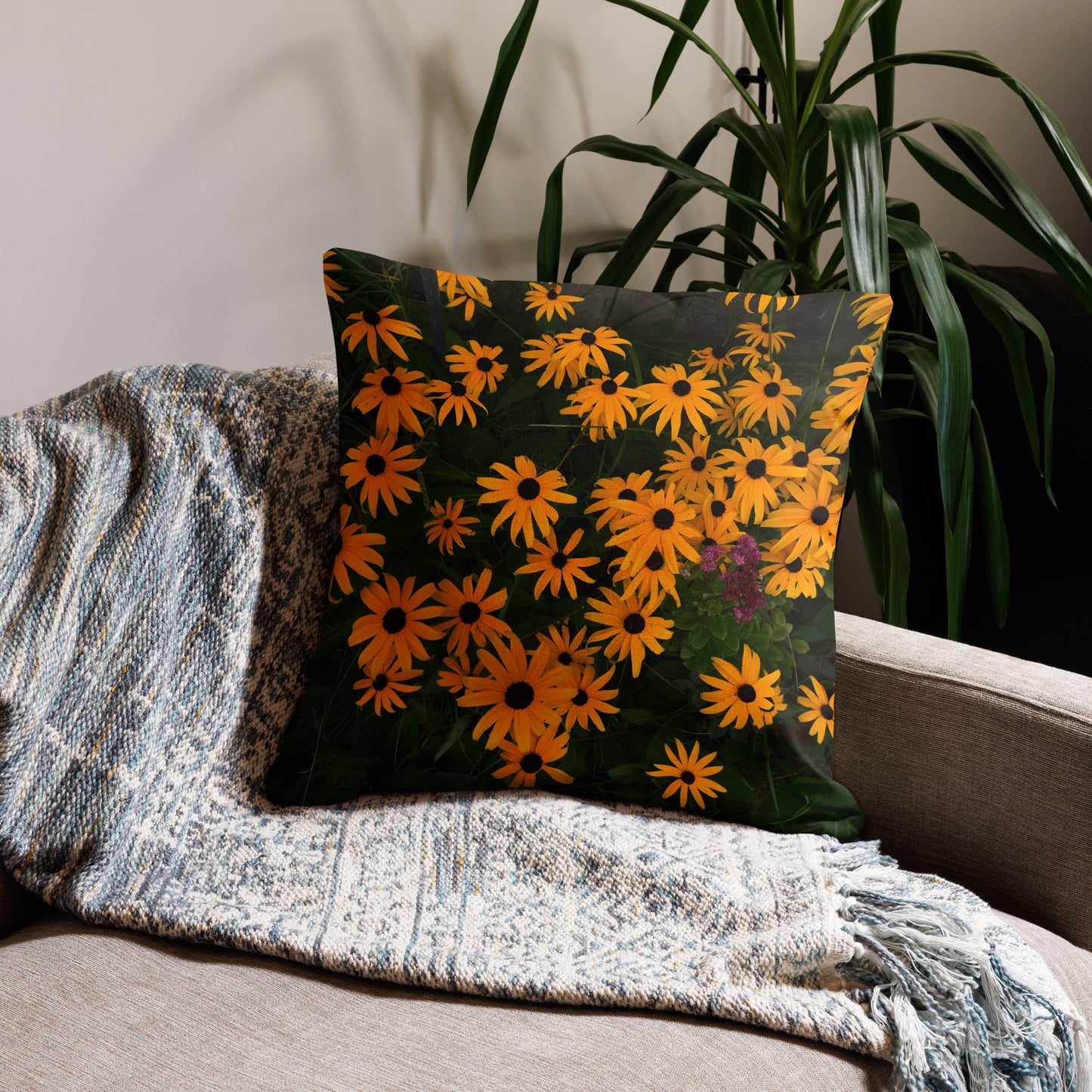 Spring Flowers Premium Art Pillow