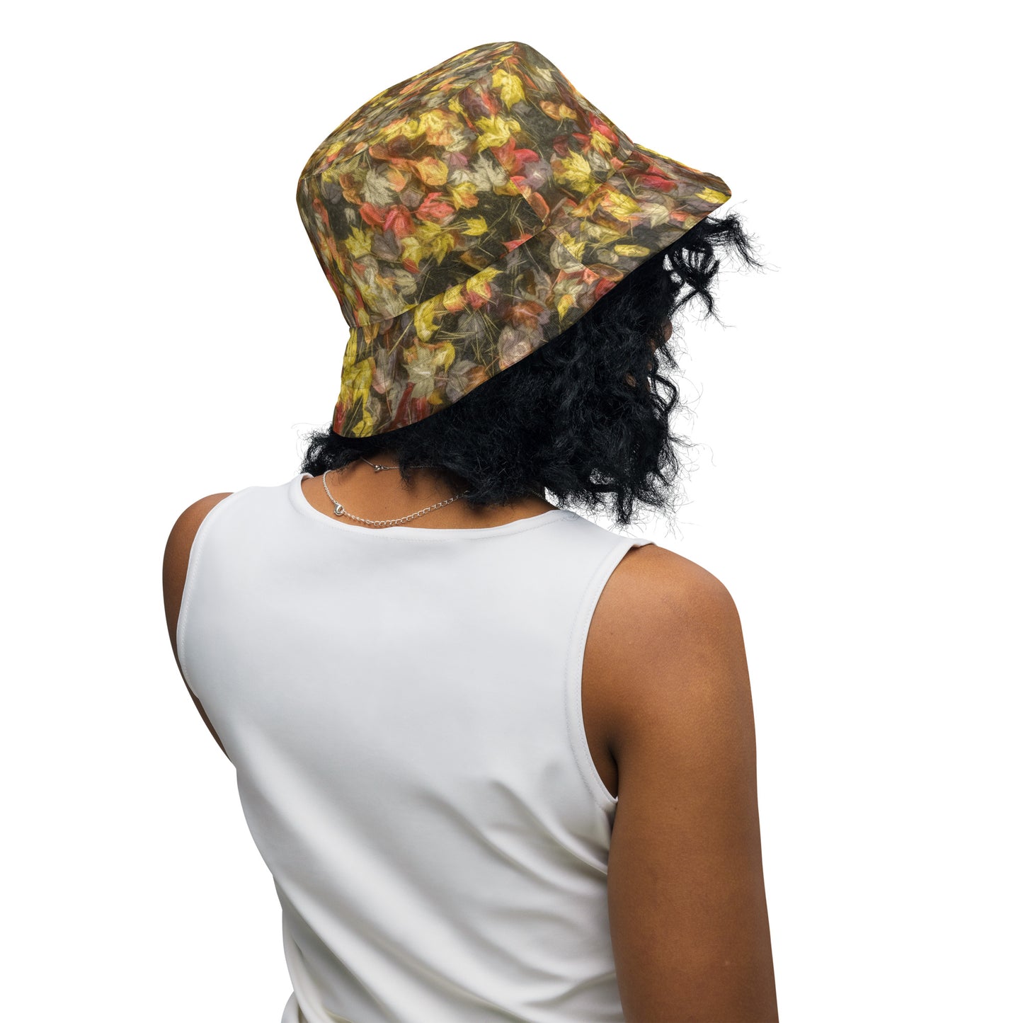 Van Gogh Leaves of Fall Reversible Bucket Art Hat