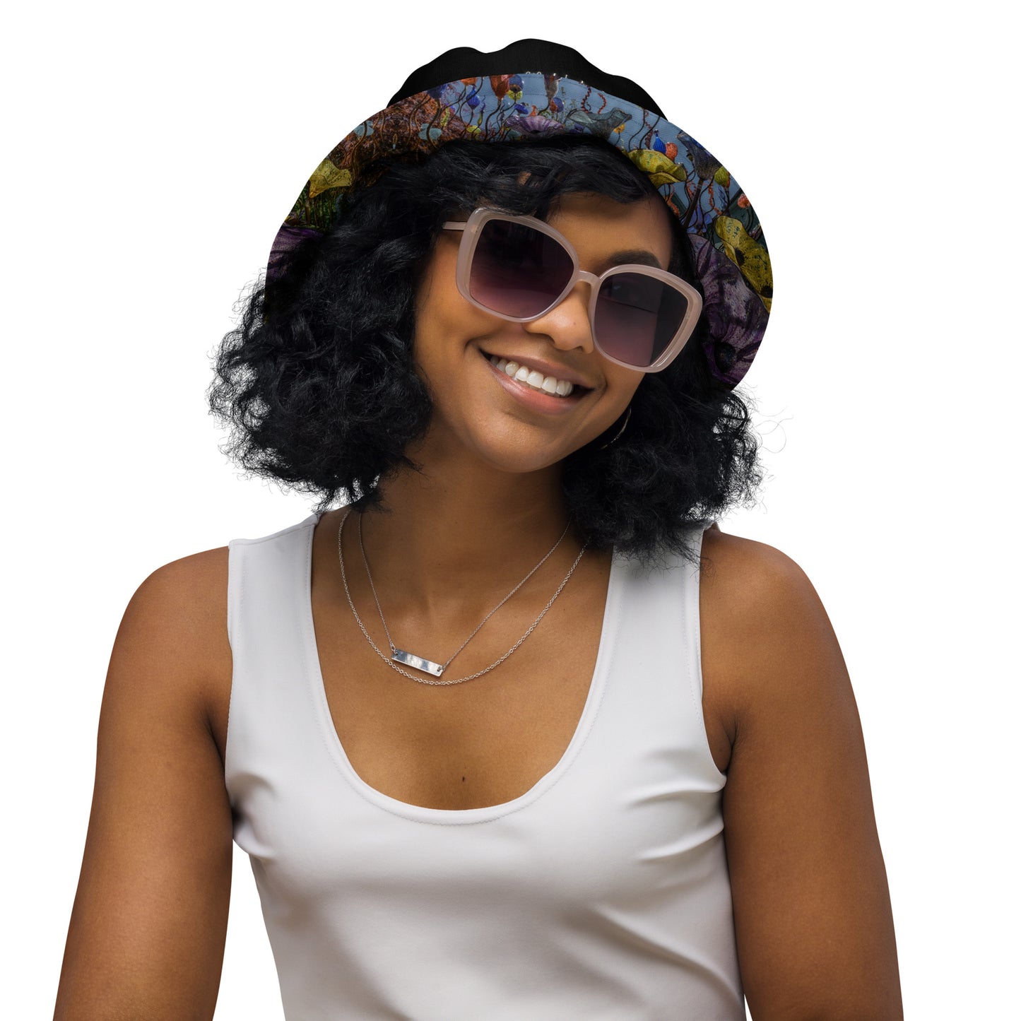 Magic Glass Reversible Bucket Art Hat