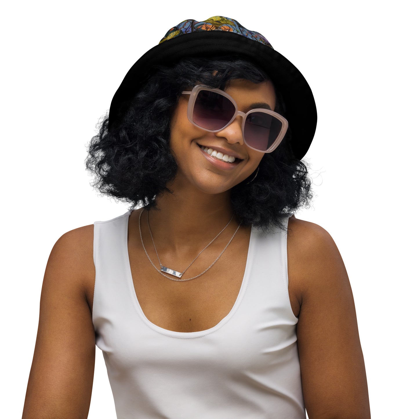 Magic Glass Reversible Bucket Art Hat