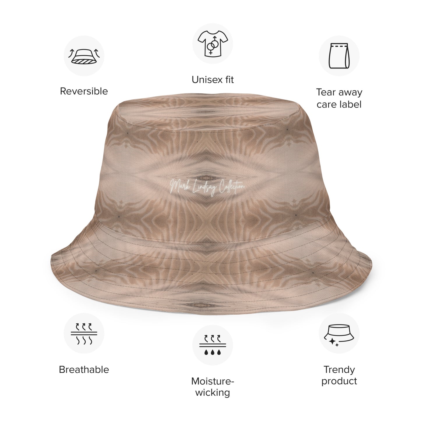 Sand Dune Reversible Bucket Art Hat