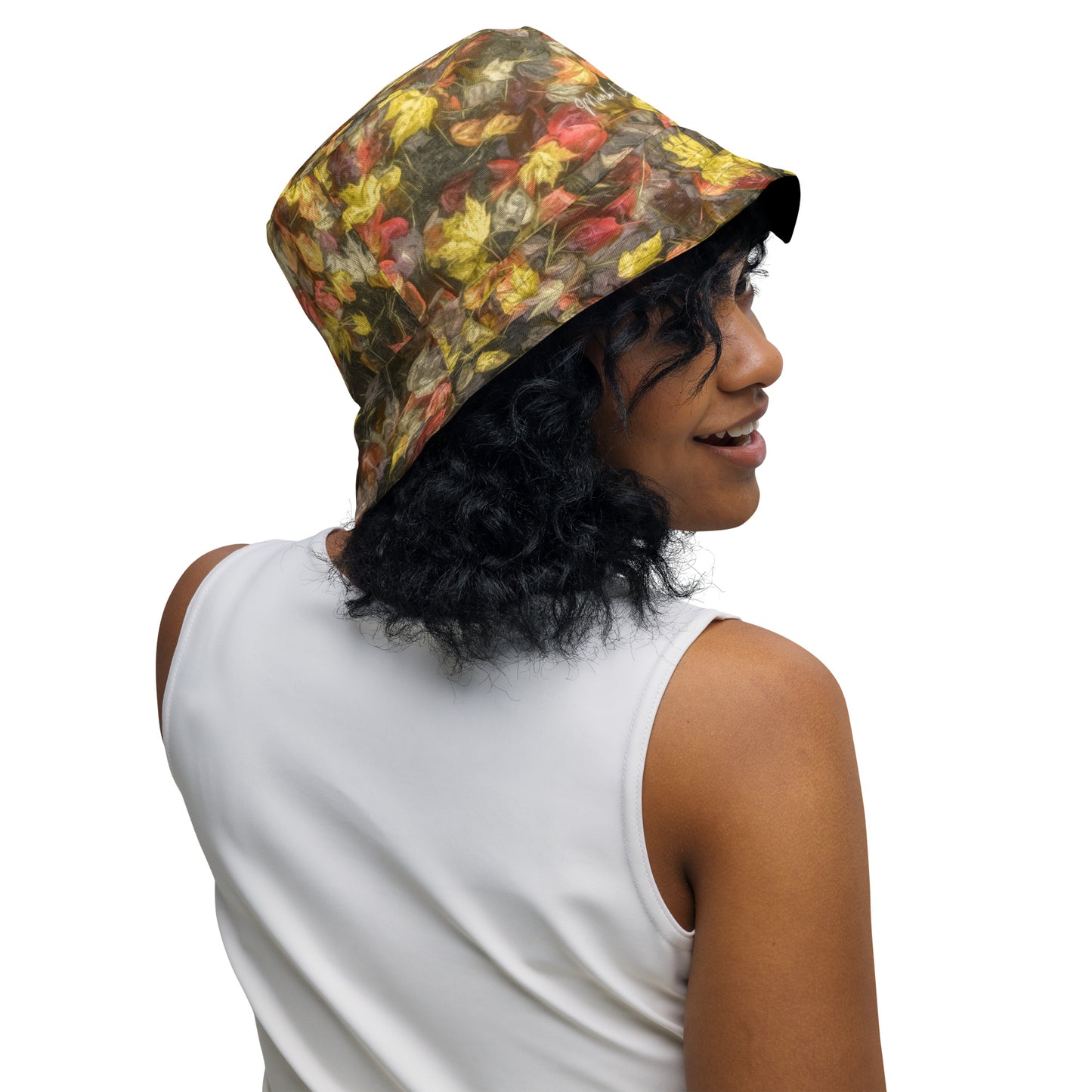 Van Gogh Leaves of Fall Reversible Bucket Art Hat