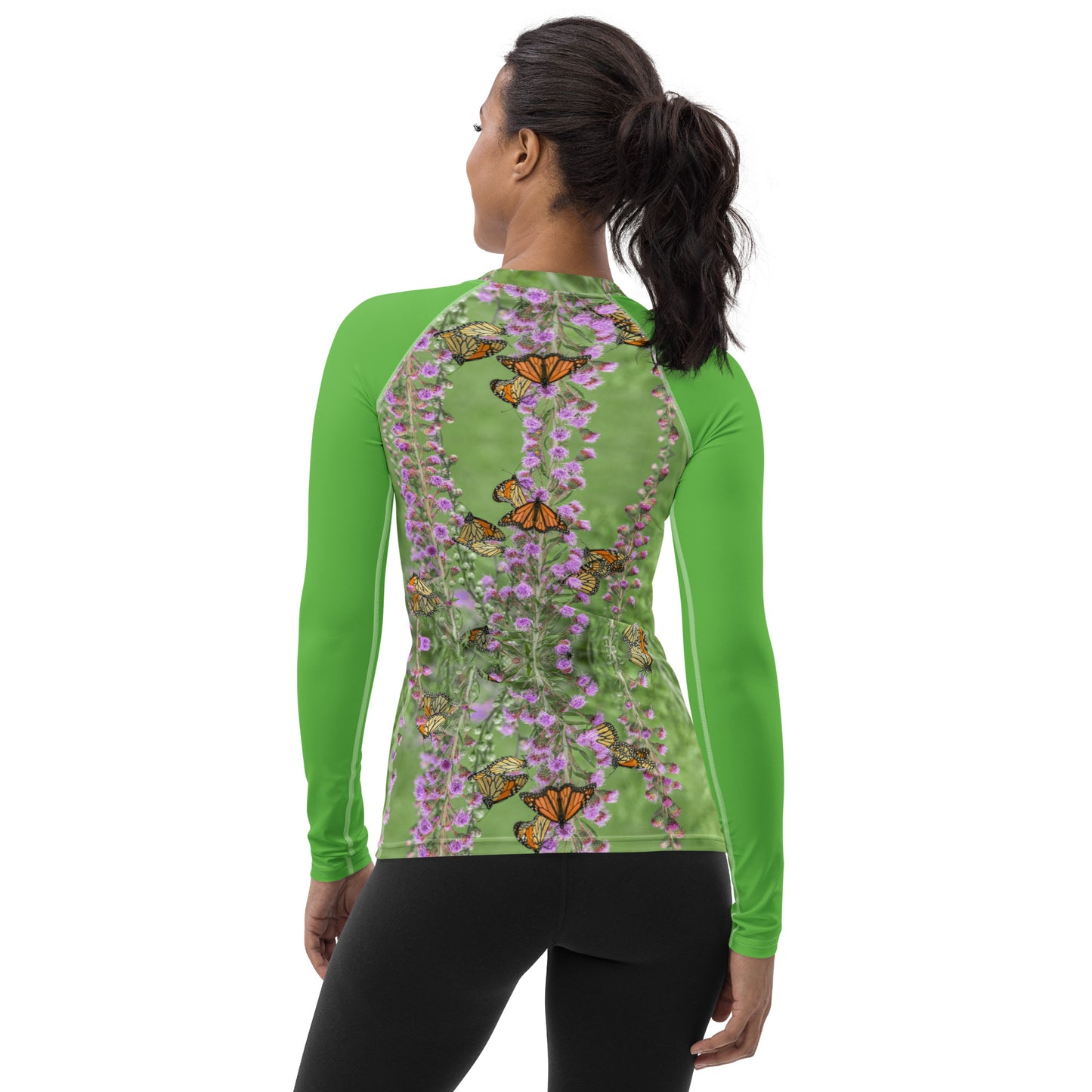 Butterfly Paradise Women's Designer Rash Guard