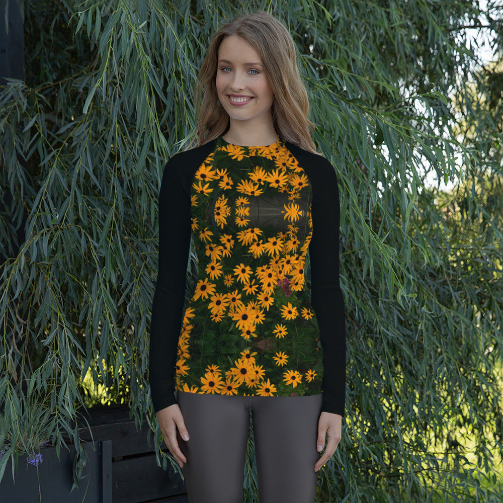 Spring Flower Women's Designer Rash Guard