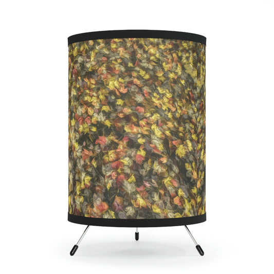 Van Gogh Leaves of Color Tripod Art Lamp