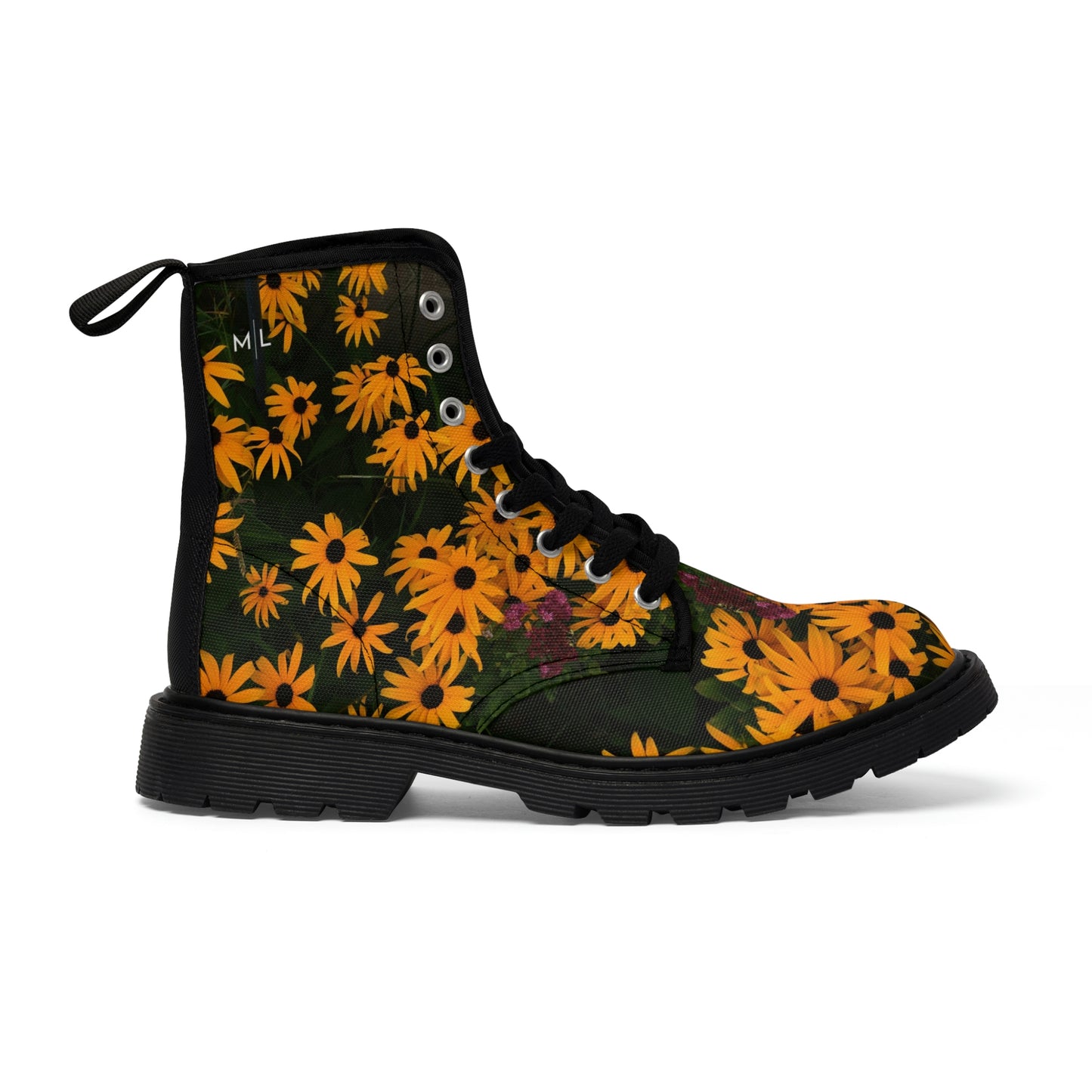 Spring Flowers Women's Canvas Art Boots