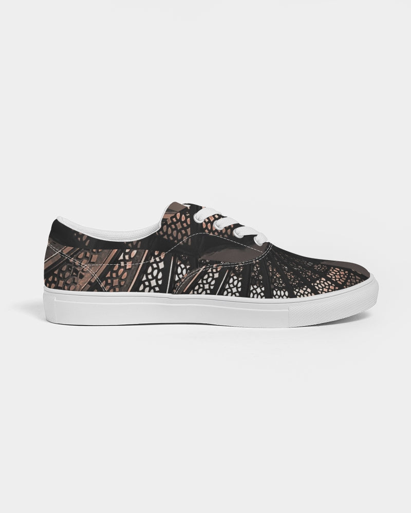 Lighthouse Fibonacci Women's Lace Up Canvas Shoe