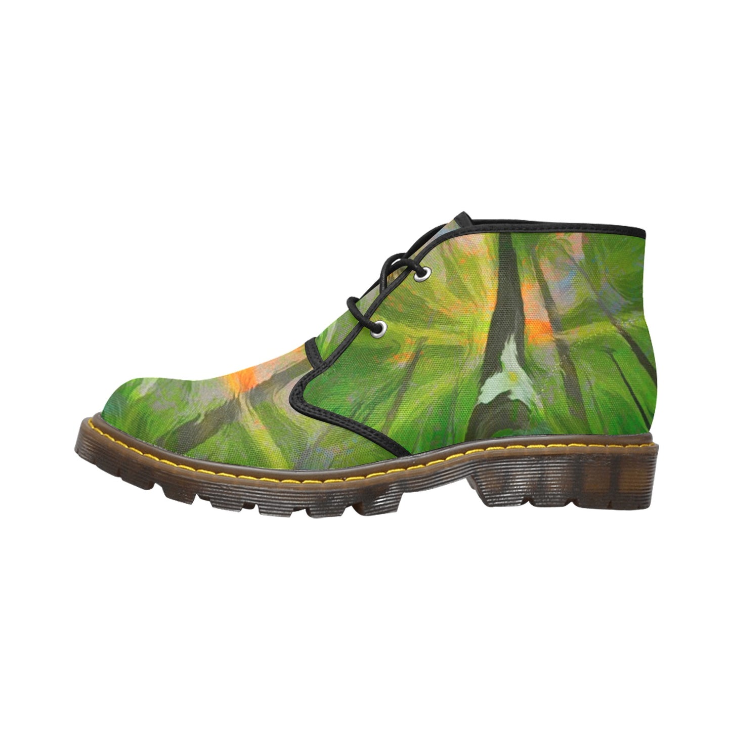 Van Gogh's Trillium & the Tree Women's Canvas Chukka Boots