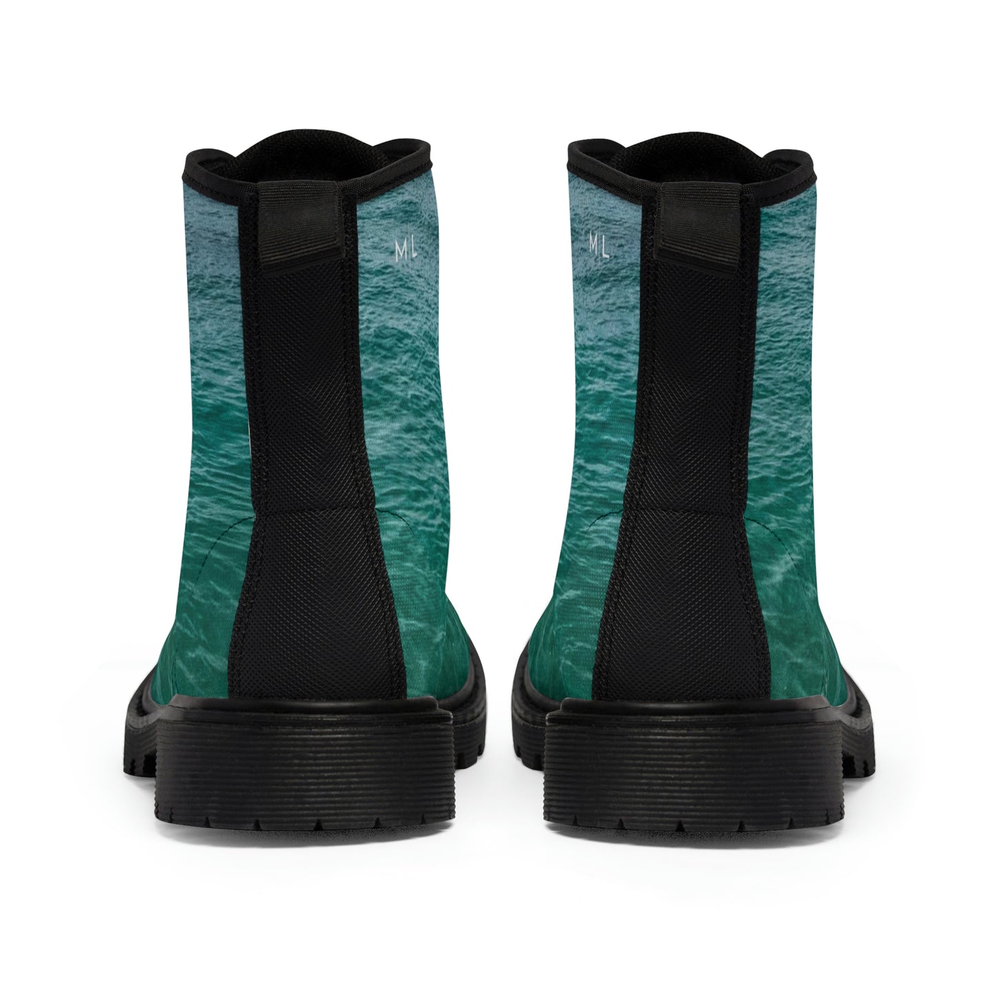 Caribbean Blue Women's Canvas Boots