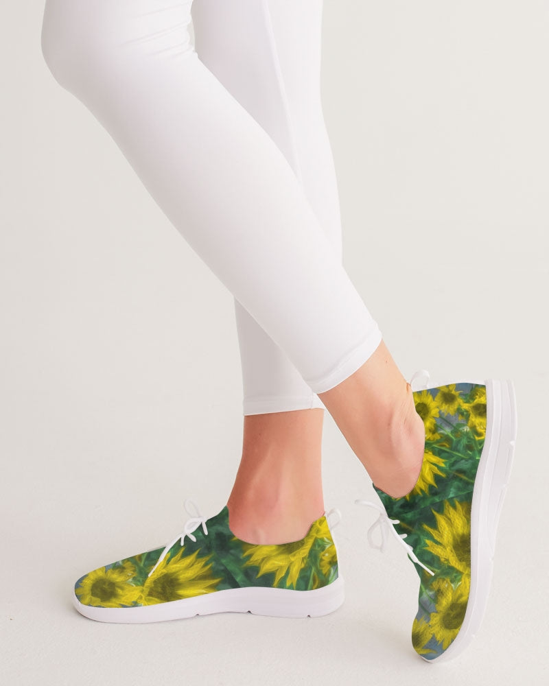 Van Gogh Sunflower Lace Up Flyknit Shoe