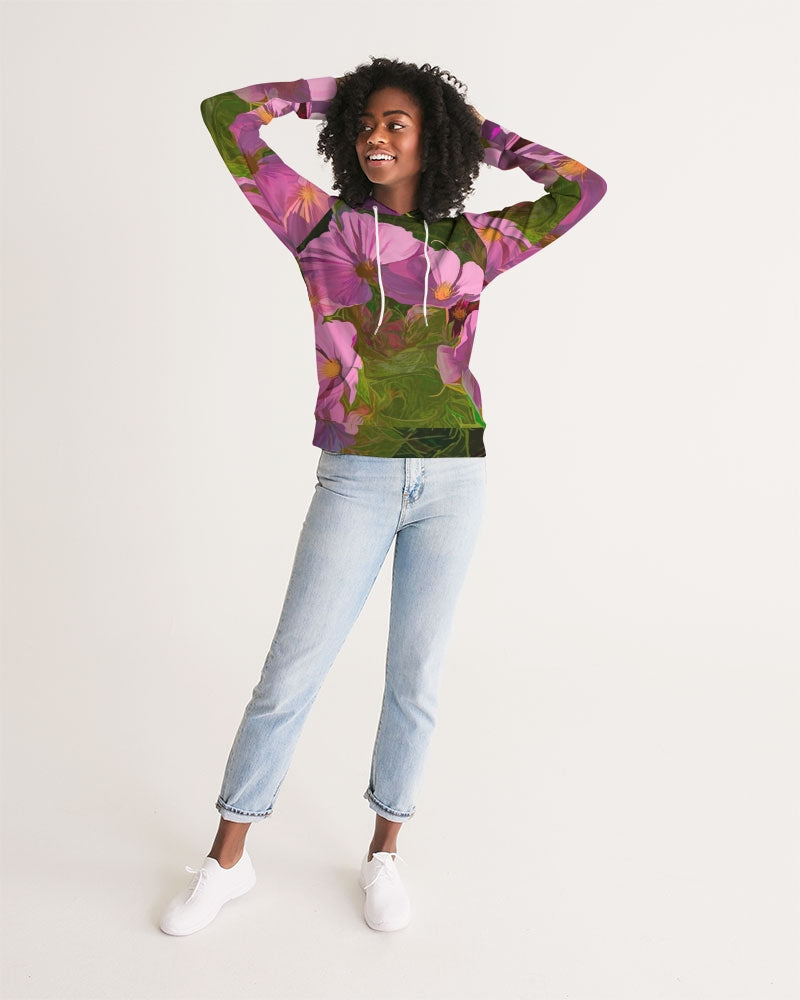 Chroma Pink Flower Women's Hoodie