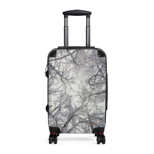Snow Trees Above Custom Art Luggage