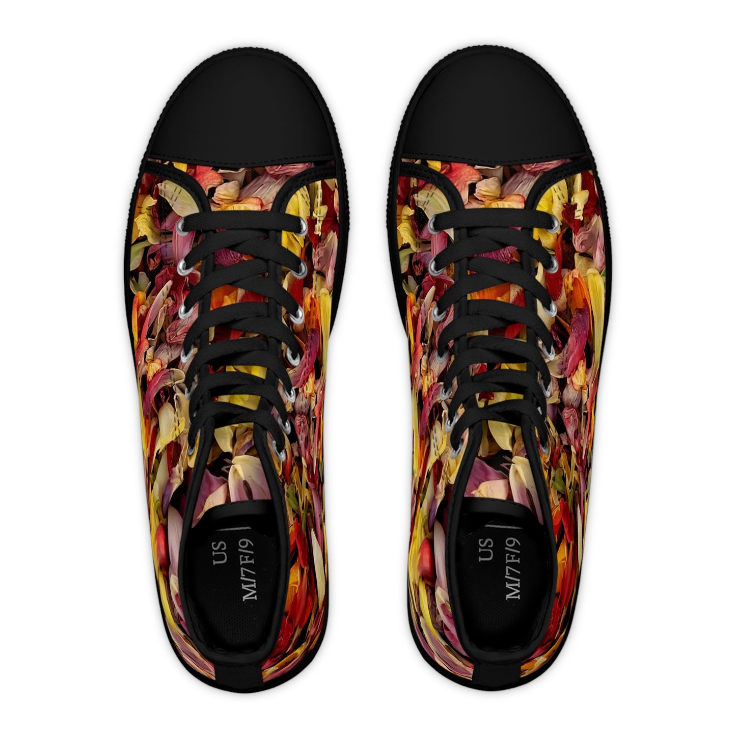 Beauty Remains High-Top Sneakers — Women's Floral  Canvas Shoes