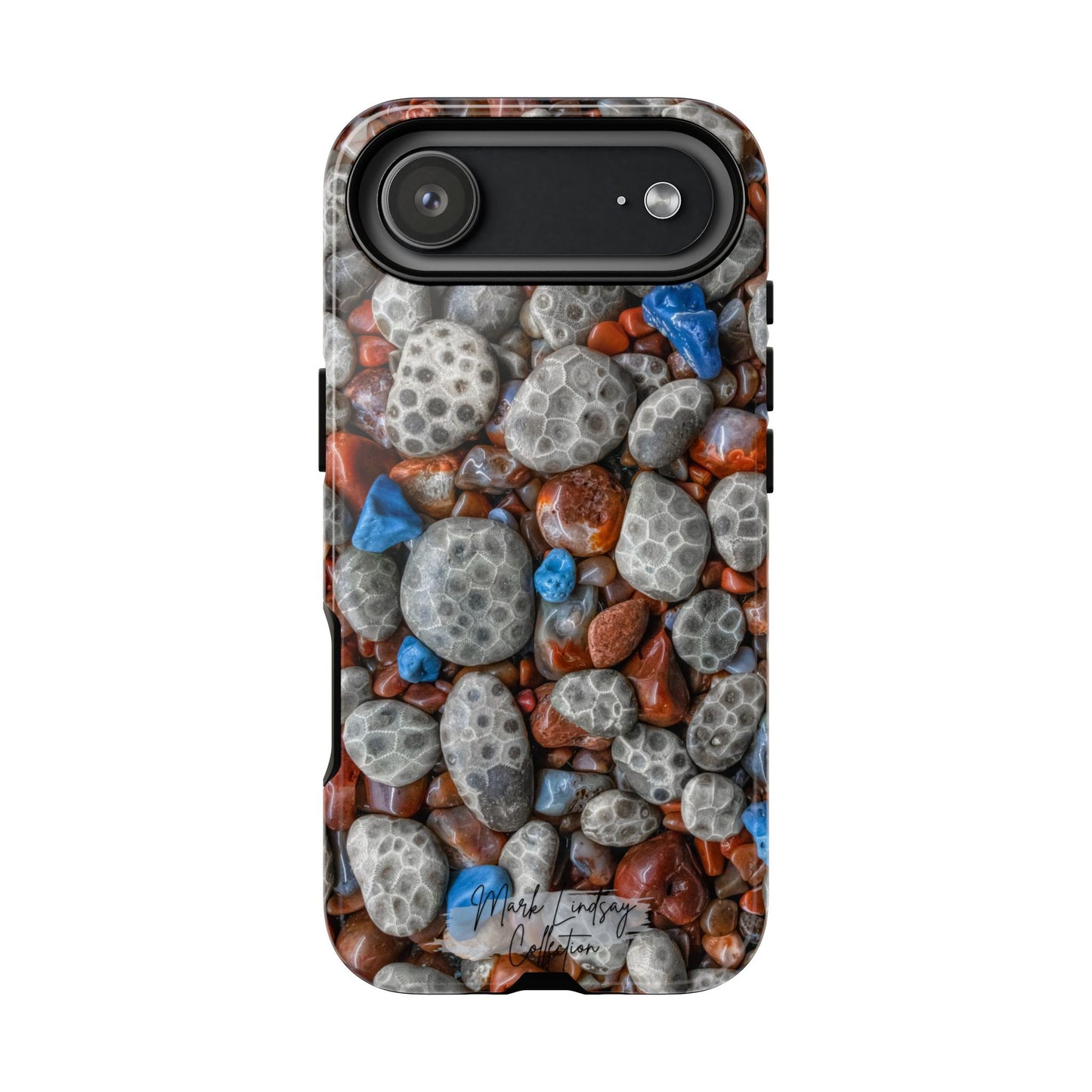 Michigan Treasured Stones Petoskey, Leland Blue & Lake Superior Agate Phone Case