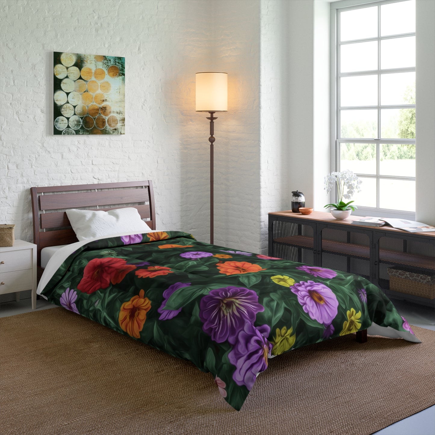 Flower Garden Elegance  & Color Comforter