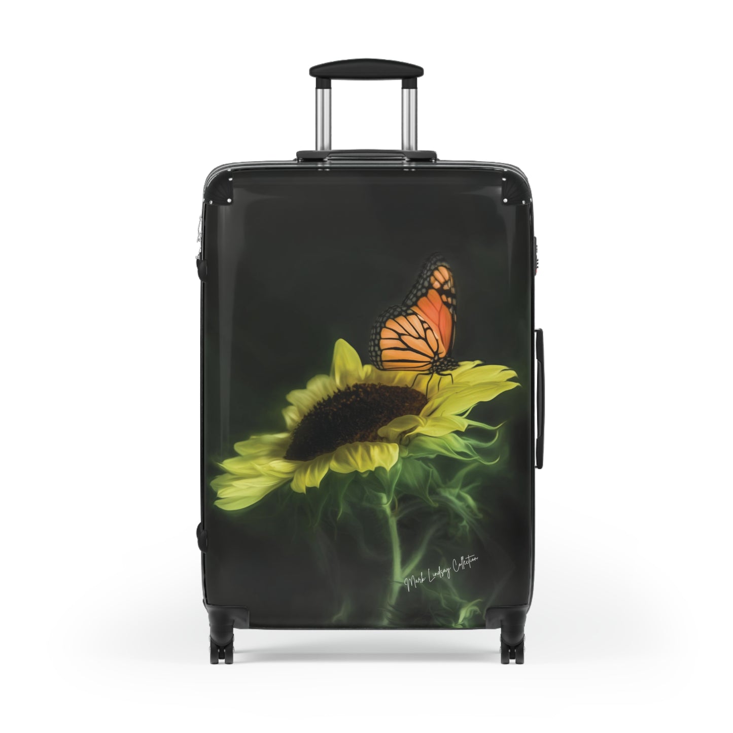 Butterfly's Sunflower Custom Art Luggage