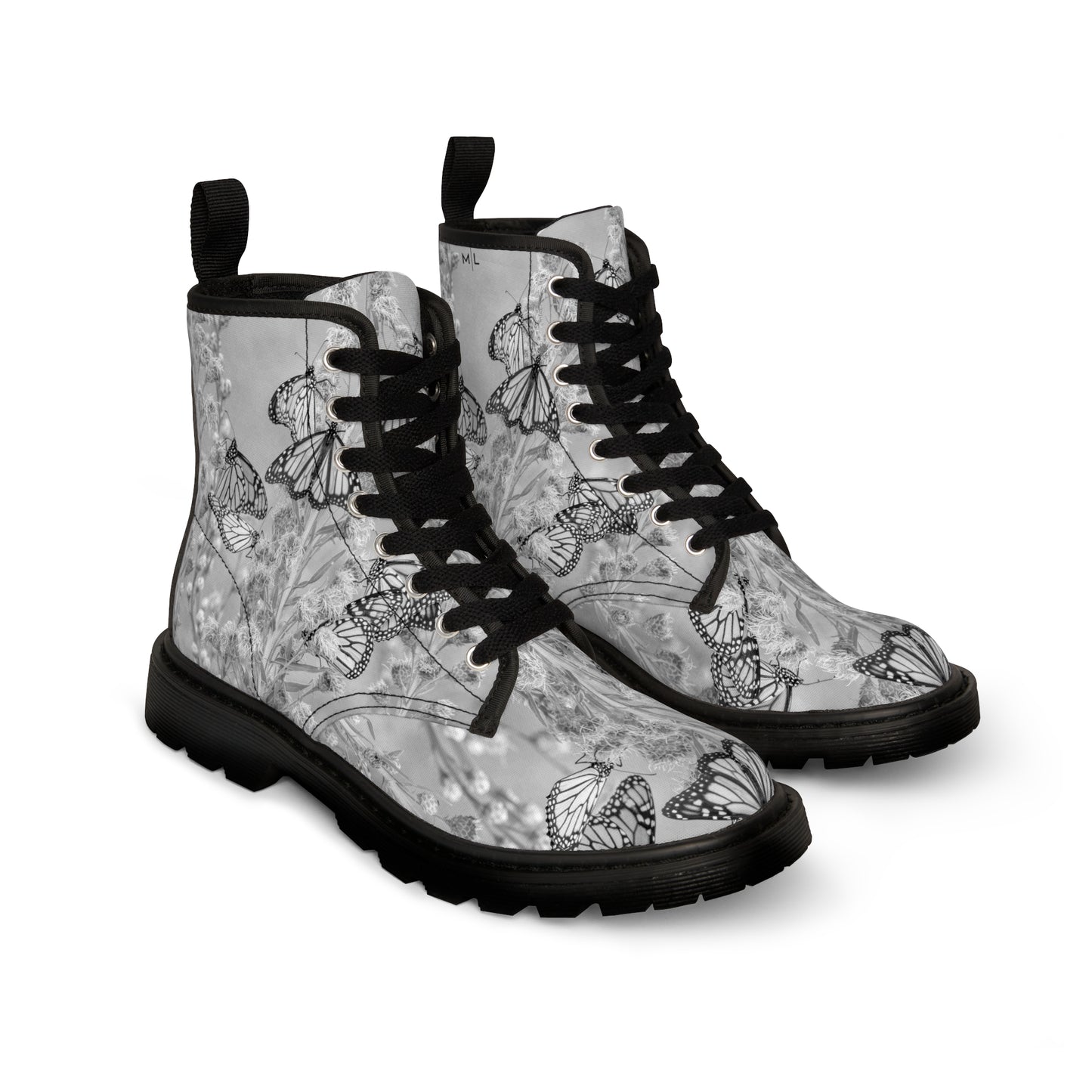 Butterfly Shades of Grey Art Boots
