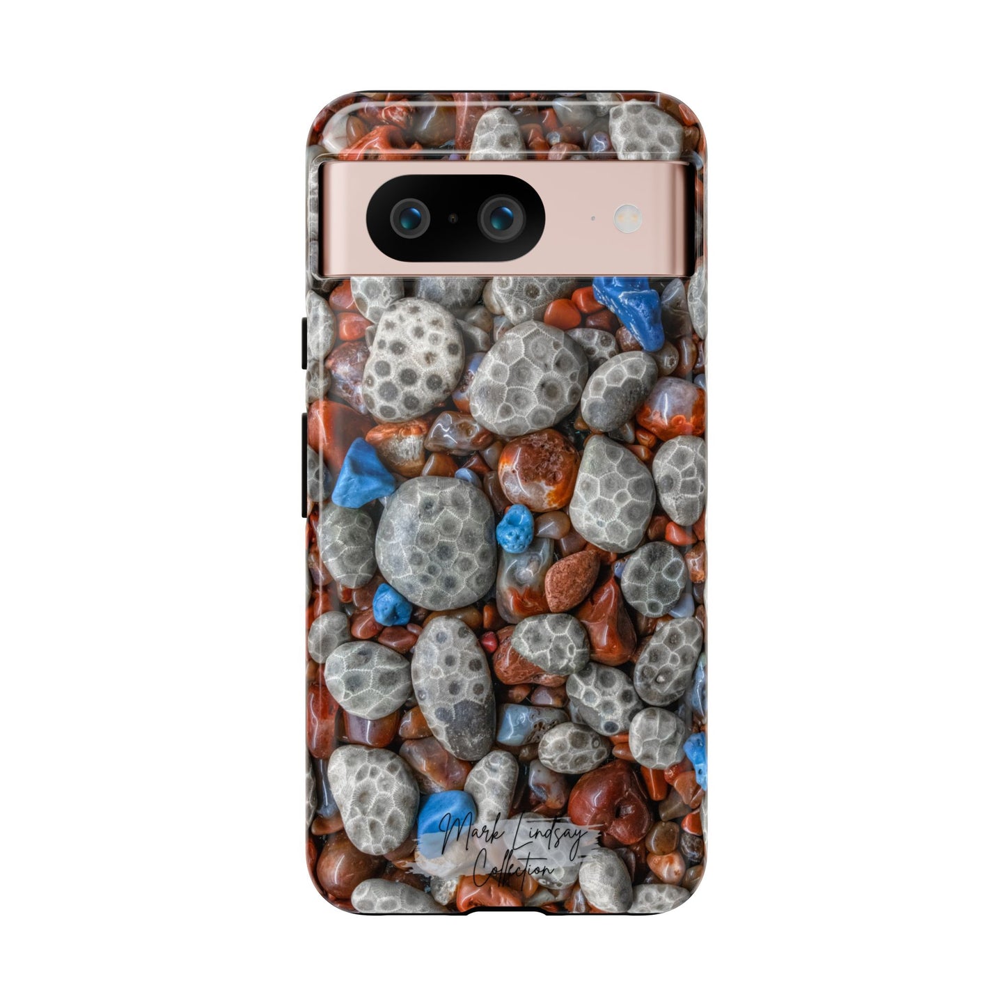 Michigan Treasured Stones Petoskey, Leland Blue & Lake Superior Agate Phone Case