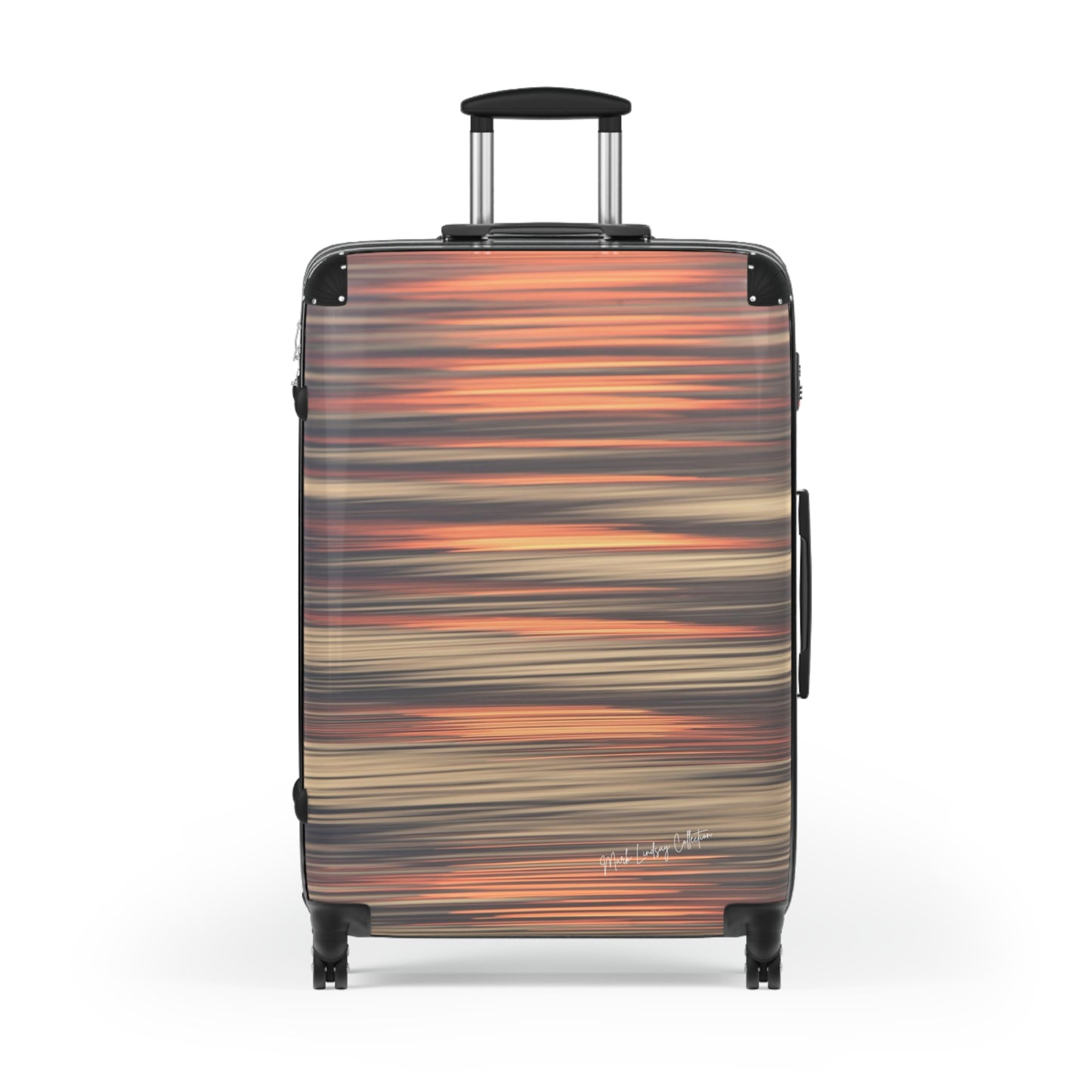 Sunset's Reflections and Ripples Custom Art Luggage