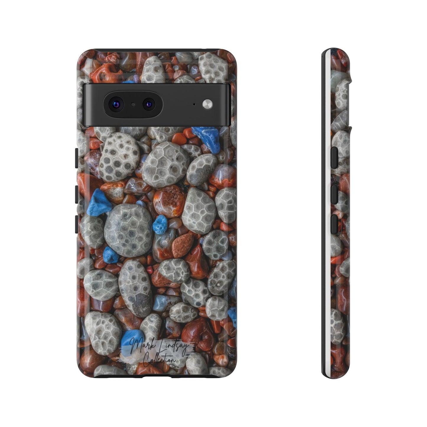 Michigan Treasured Stones Petoskey, Leland Blue & Lake Superior Agate Phone Case